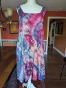 Raspberry Skies Tank Dress with Pockets   