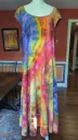 Rocky Rainbow Flare Midi Dress  