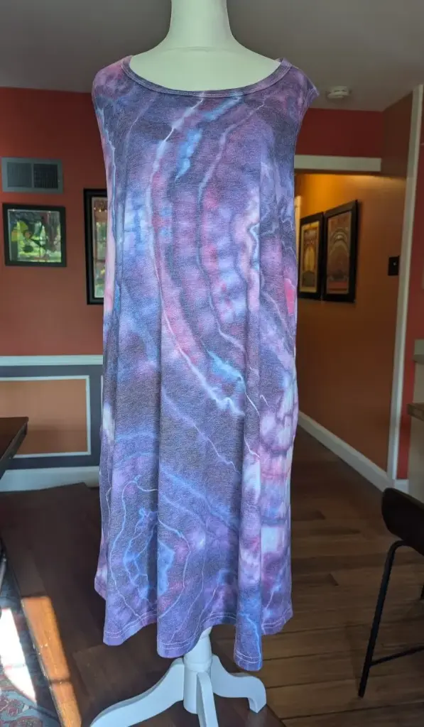 Hyacinth Waters  T-shirt Tank Dress with pockets 