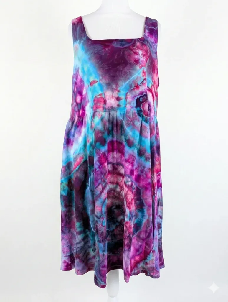 Mermaids Waters Tank Dress with Pockets  