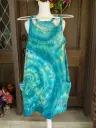 Teal Waters  Romper Dress  