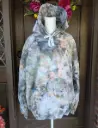 Smokey Pewter Quartz Cotton Blend Hoodie  