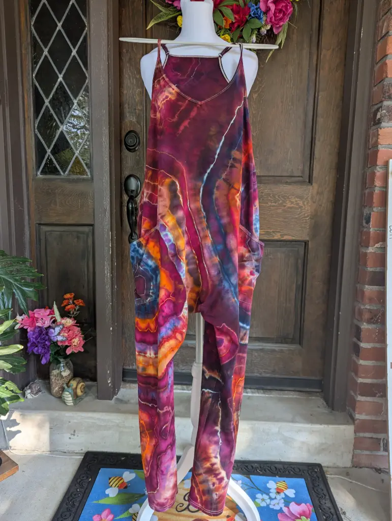 Marmalade Skies Baggy Cotton Romper with pockets   