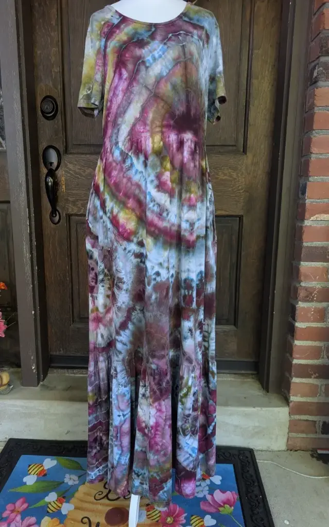 Witchy Waters Tiered Maxi Dress with Pockets 