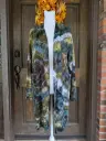 Mossy Agate Duster Jacket  with pockets   