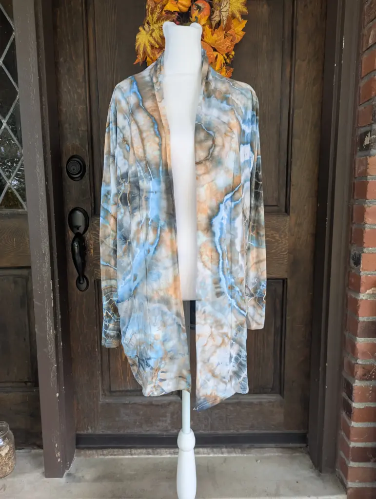 Snowy Skies Duster Jacket  with pockets 