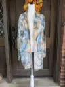 Snowy Skies Duster Jacket  with pockets 