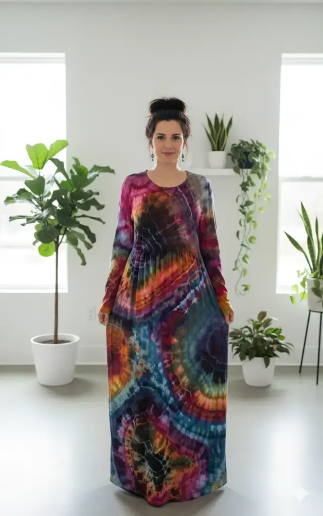 Rainbow Skies POCKET Maxi Dress  