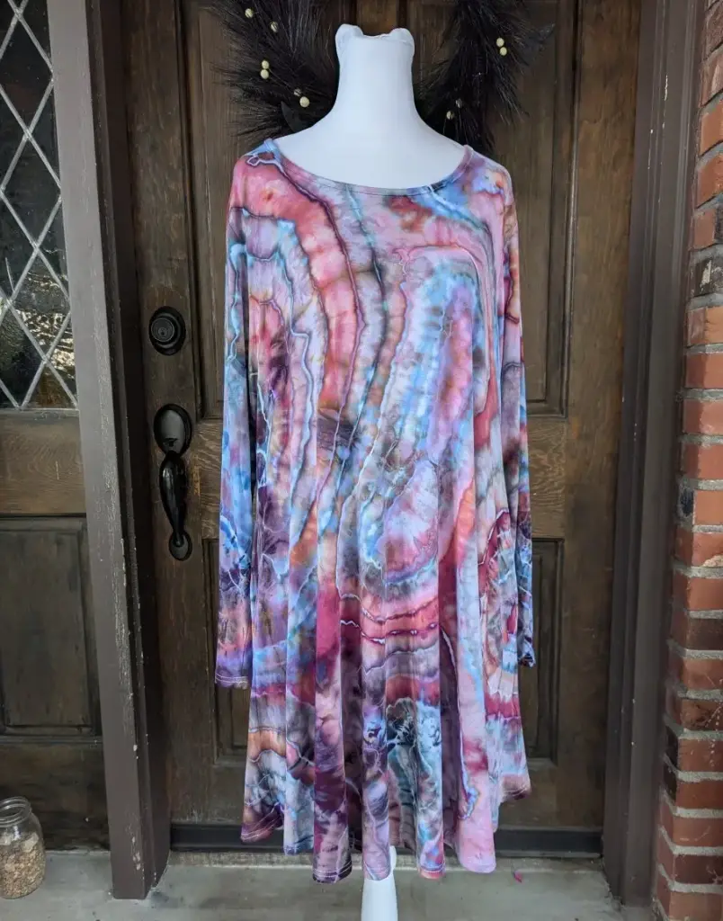 SOLD: for Melinda Strawberry Skies Long sleeve dress with pockets 