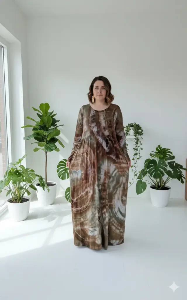 Silt and Stone Long Sleeve POCKET Maxi Dress  