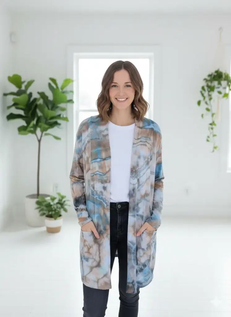 Sand and Sea Duster Jacket  with pockets 