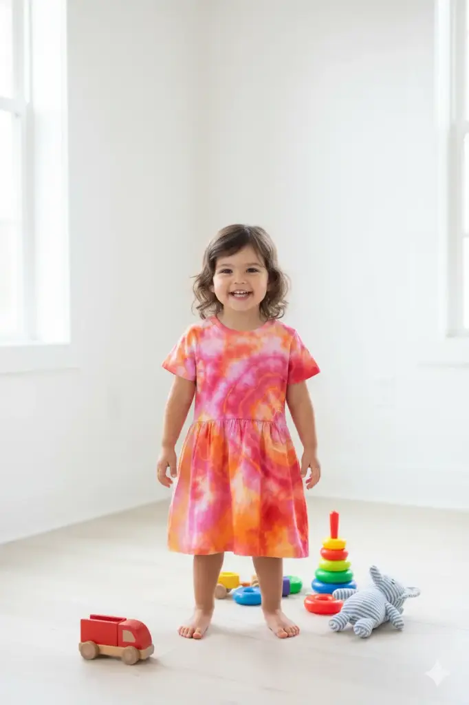 Tangerine Twist Toddler Dress 