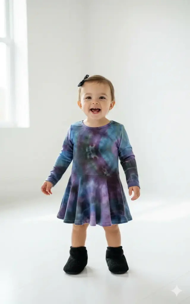 Indigo Ink Baby Dress    