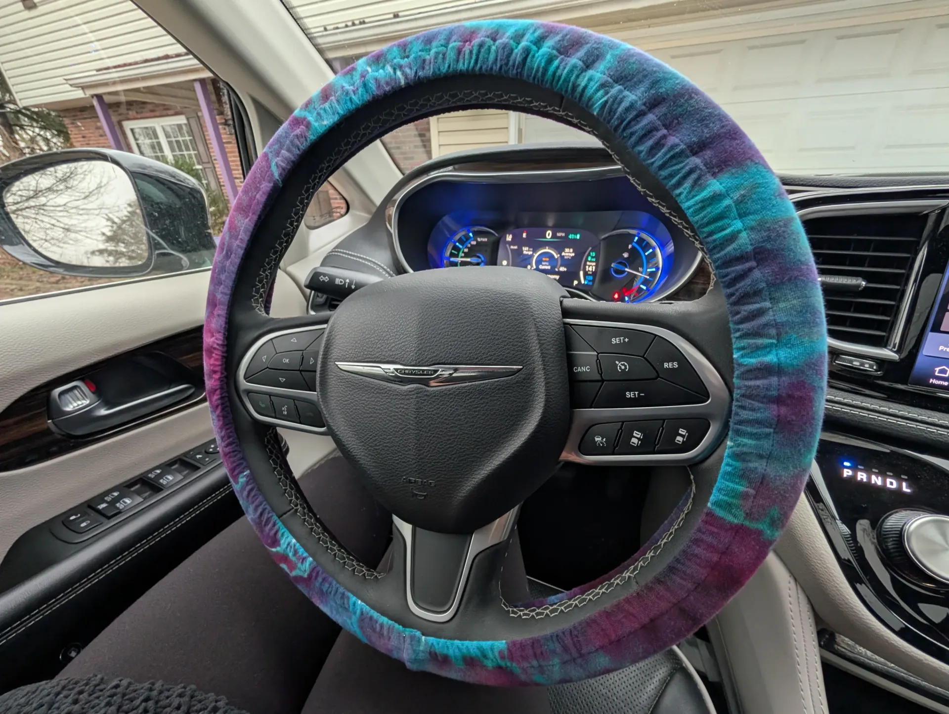 Tie Dyed Steering Wheel Cover