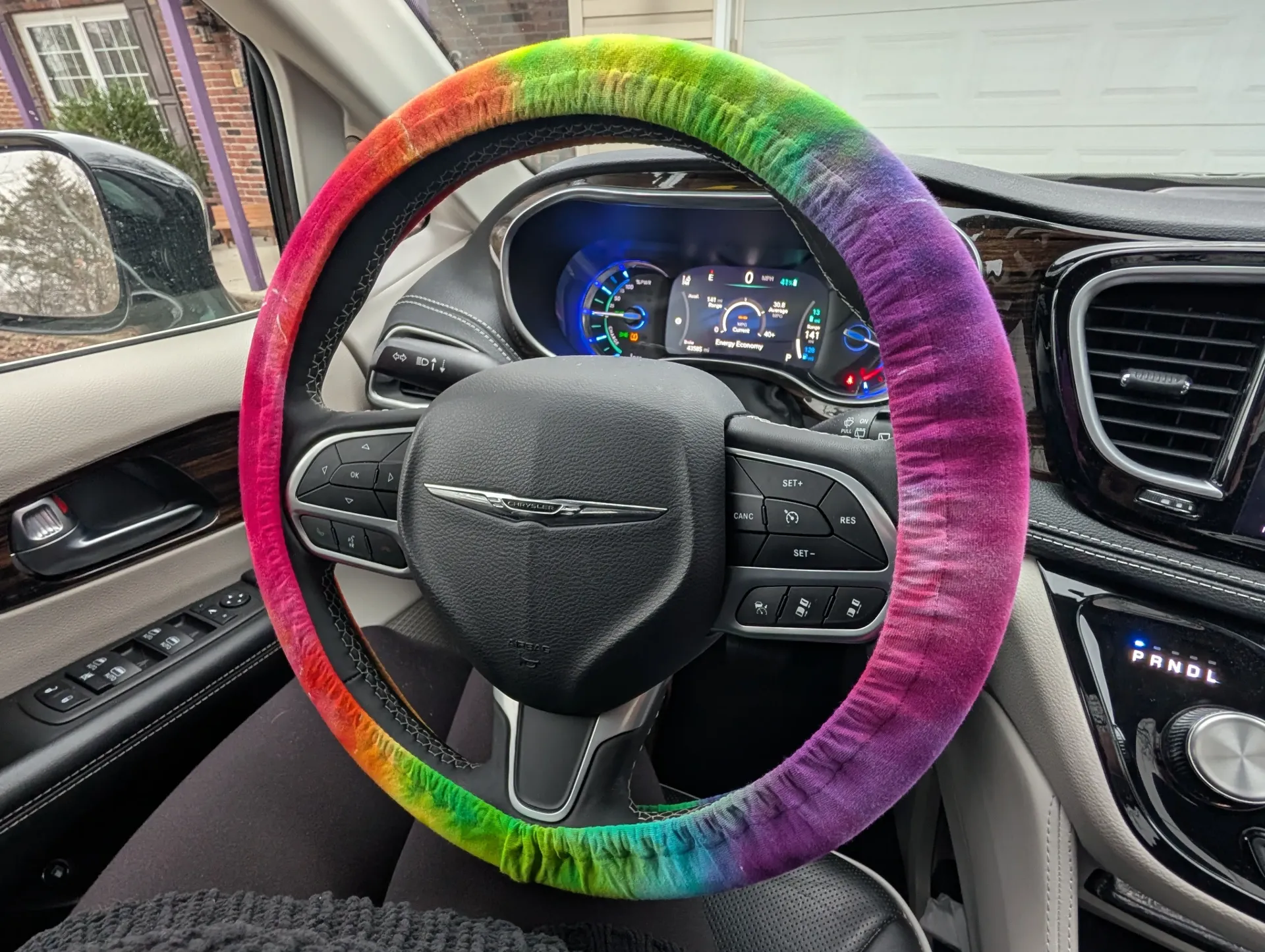 Tie Dyed Steering Wheel Cover