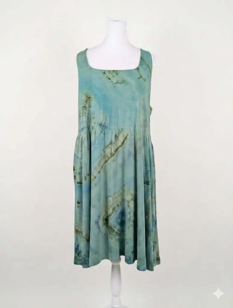 Seafoam Waters Tank Dress with Pockets