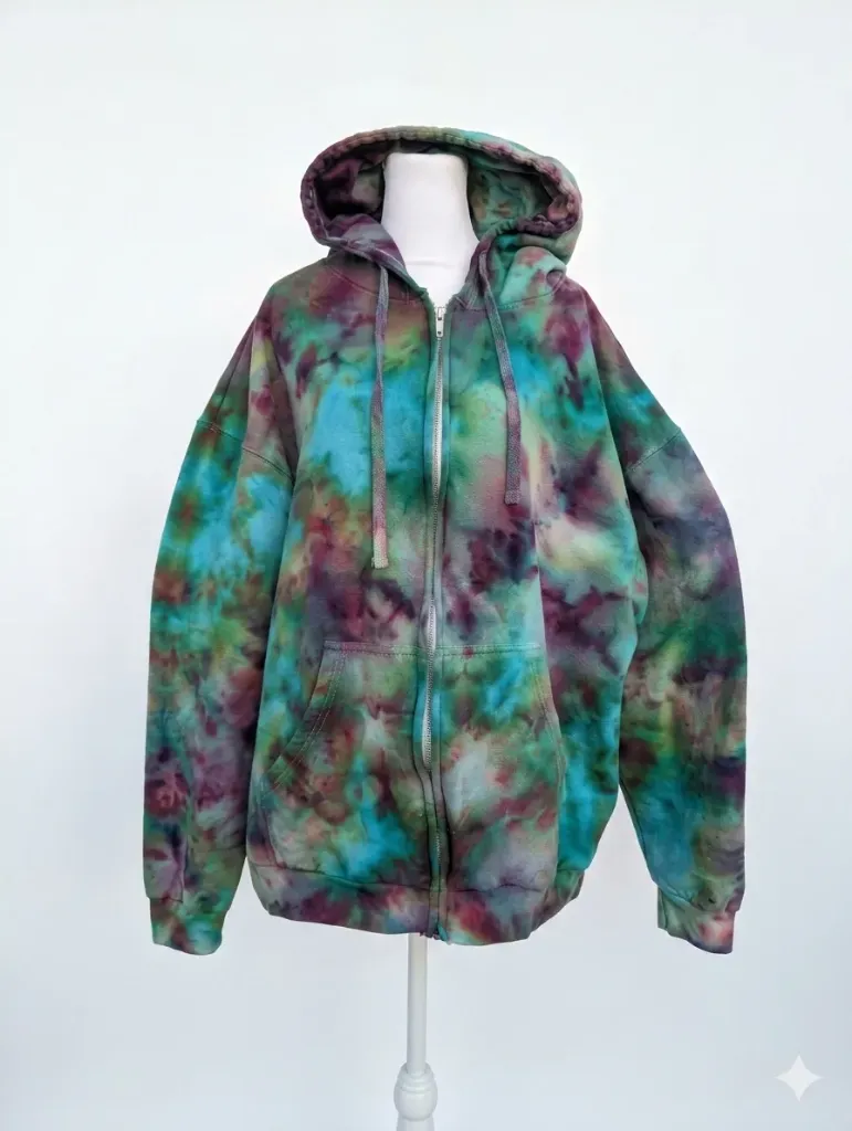 Wildwood Bloom Cotton Blend  Zip-Up Hoodie