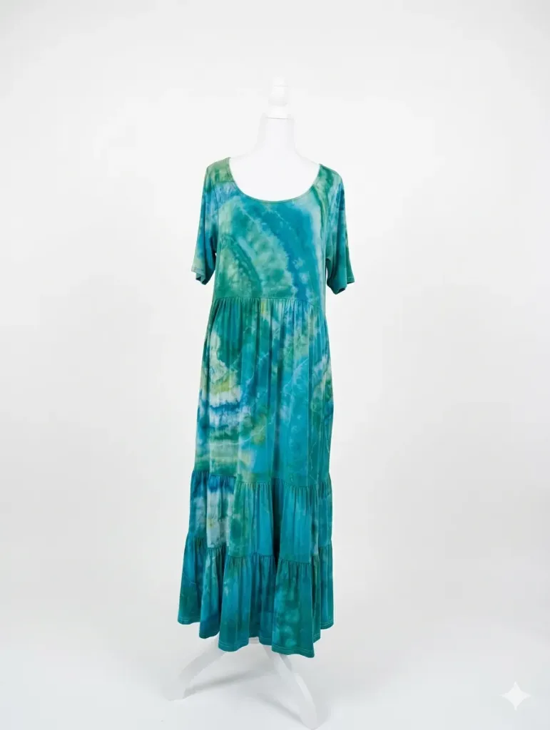 Jaded Sea Maxi Dress with Pockets