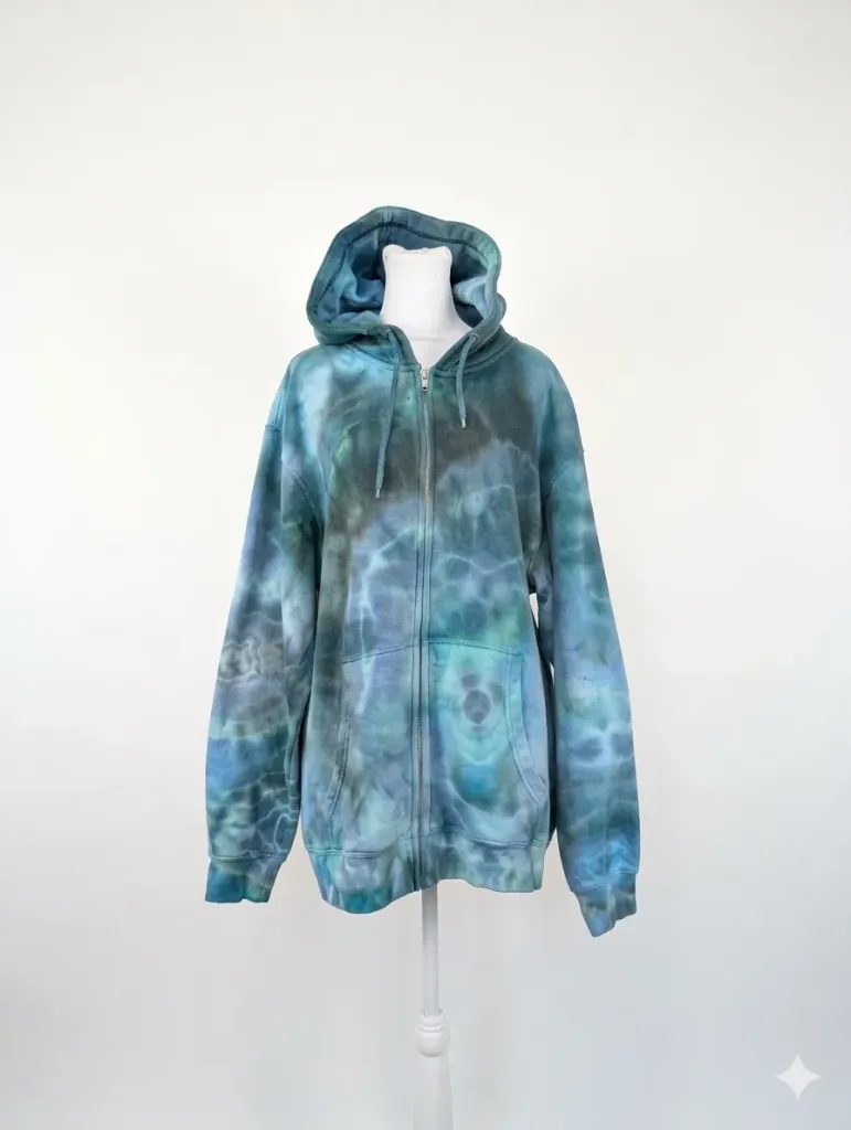 Midnight Waters Cotton Zip-Up