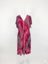 Wild Orchid V-Neck Swing Dress