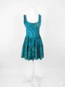 Caribbean Waters  Cotton Mini Dress