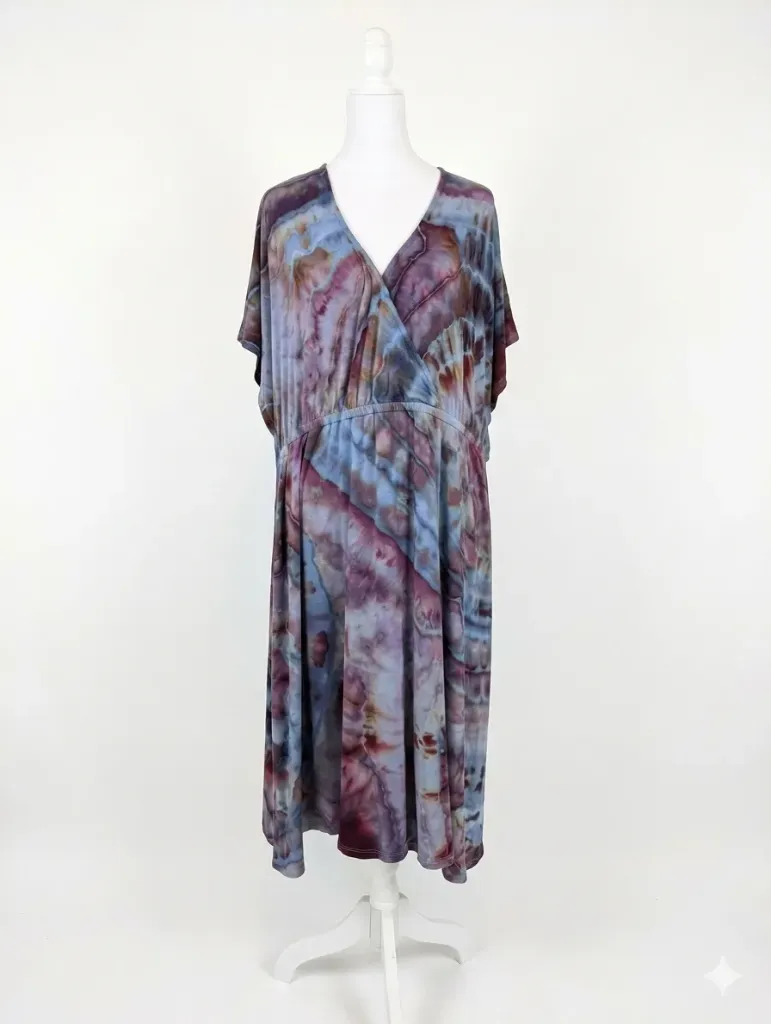 Witchy Waters V-Neck Swing Dress