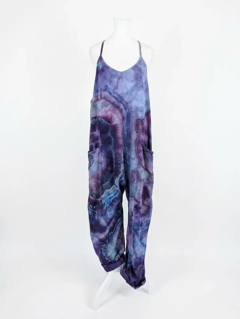 Amethyst Waters Baggy Cotton Romper with pockets