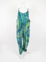 Seawater Baggy Cotton Romper with pockets