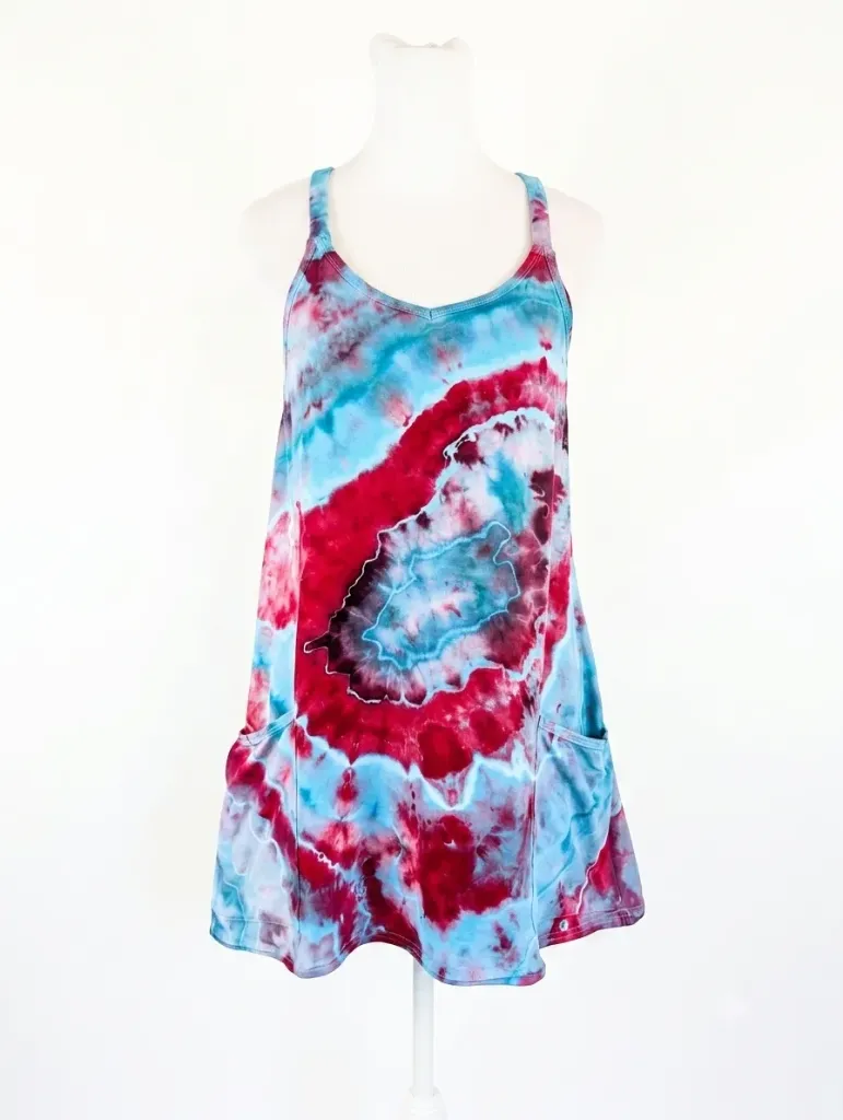 Cosmic Candy Romper Dress with pockets and shorts