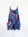 Cosmic Mermaid Romper Dress with pockets and shorts