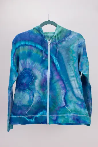 Blue Lagoon Light Cotton Zip-up
