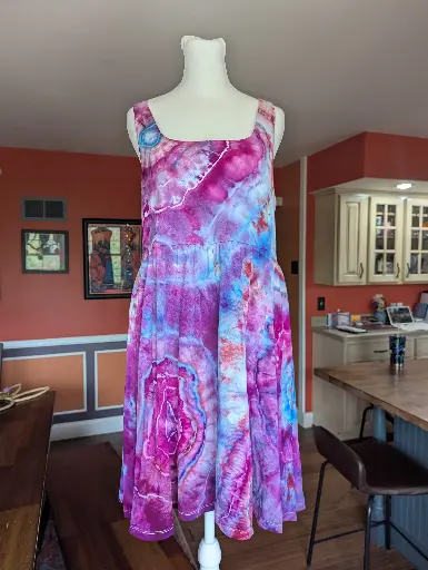 Mermaid Dreams Tank Dress with Pockets 