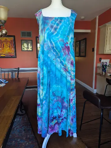 Mermaid Waters Midi Ballet Dress with Pockets 