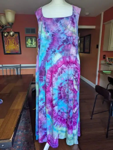 Amethyst Waters Midi Ballet Dress with Pockets  