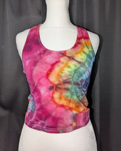 Deep Rainbow Crop Tank 