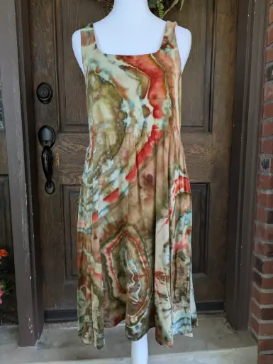 Agate Waters Tank Dress with Pockets 