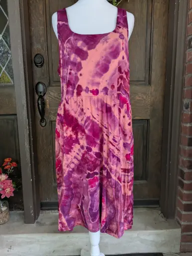 Dragon Berry  Skies Tank Dress with Pockets  
