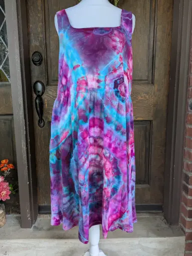 Mermaids Waters Tank Dress with Pockets  