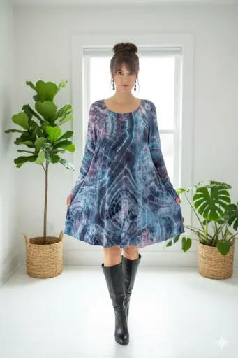 Winter Queen Long sleeve dress with pockets 