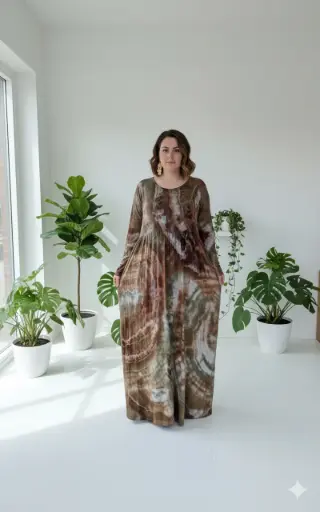 Silt and Stone Long Sleeve POCKET Maxi Dress  