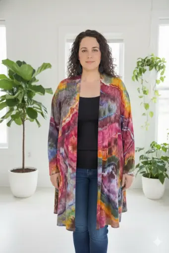 Rainbow Fusion  Jacket  with pockets 